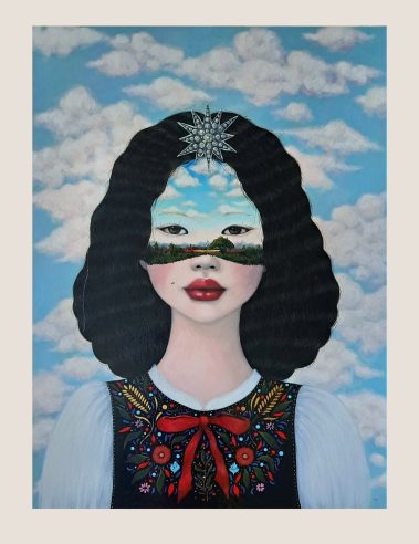Boundless Vision, mixed media on canvas, 120 x 90 cm, 47 x 35 inches, 2024. Boundless Vision, mixed media on canvas, 120 x 90 cm, 47 x 35 inches, 2024.